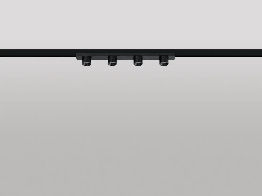 ג.ת. למערכת פולס - דרופס 4x2.5W - לבן חם - שחור - 17 ס"מ