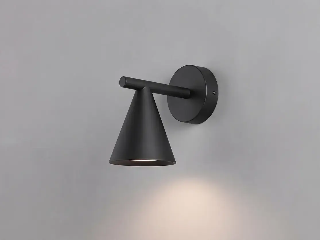 צמוד קיר סיימון - 5W - לבן חם - שחור