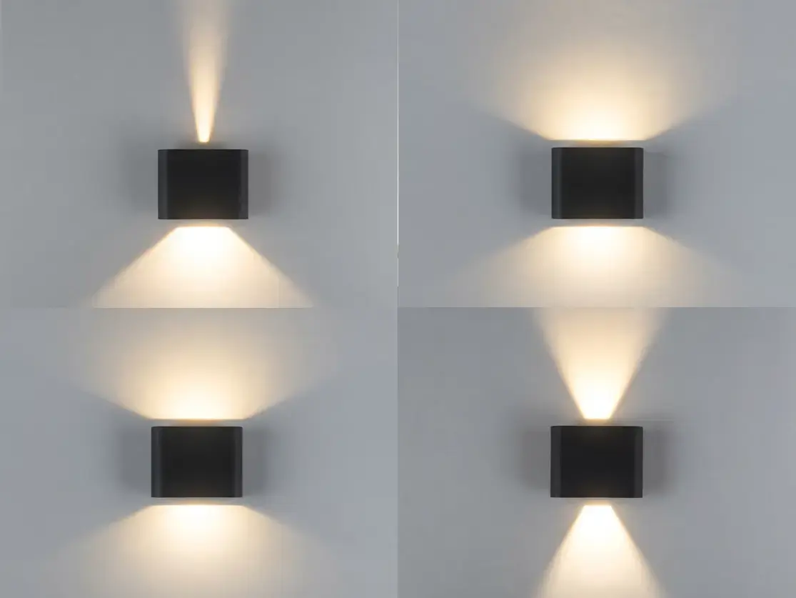 אפ-דאון עופרי 2x3W - גוון אור מתחלף - גוף לבן