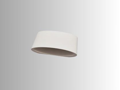 צמוד קיר כנרת מעוגל 6.8W לבן חם