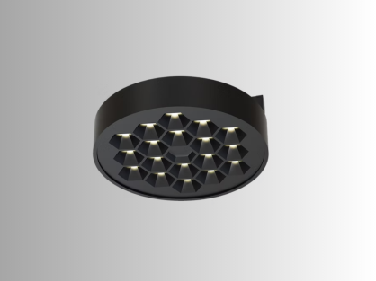 בורדו 10W - לבן חם - גוף שחור - Ø9.6 ס"מ - מערכת נובה