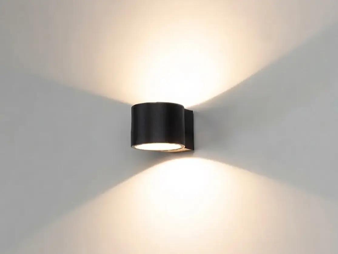 אפ-דאון רביד 2x6W - לבן חם - גוף גרפיט